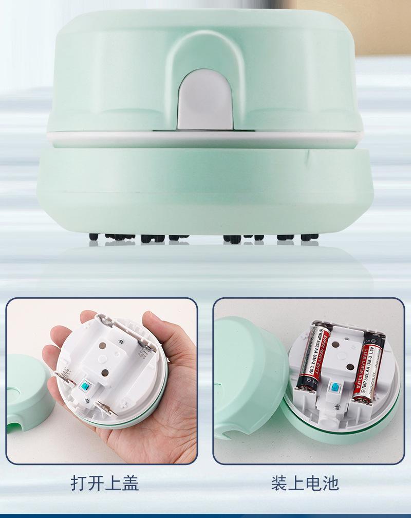 Product Introduction of Cross-Border Hot Mini Desktop Vacuum Cleaner Office Desk Cleaner Student Supplies Eraser Shavings Keyboard Sofa Handheld Vacuum Cleaner 17