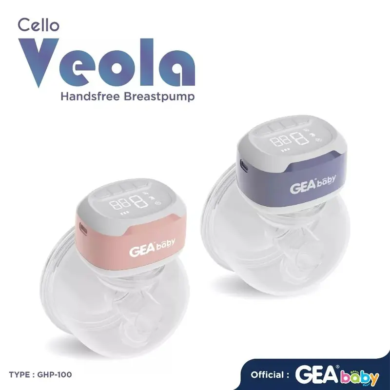 GEA BABY Cello Veola Handsfree Breastpump GHP-100 Pompa Asi Elektrik Portable Wearable Pumping 0