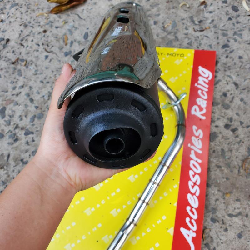 Pô Ex10 (EXCITER 2010) MÓC ÊM lắp cho dòng Sirius RC xăng cơ,Dr,Wave Zx, Wave 100, Jupiter Mx