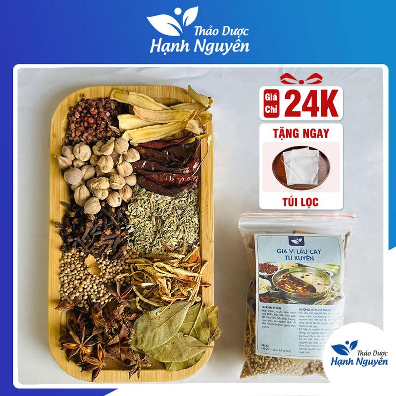 Set gia vị nấu lẩu cay Tứ Xuyên chuẩn vị, thơm ngon - Thảo dược Hạnh Nguyên