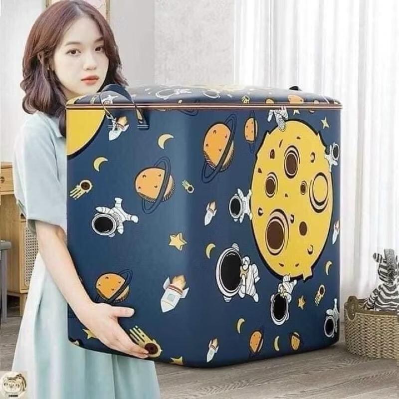 ￼Hộp Đựng Quần Áo Khung Thép Họa Tiết đa dạng, Đựng Chăn Màn, Đồ Lót... Tiện Lợi, Chắc Chắn, Có Thể Gấp Gọn Beejoo Officical 1