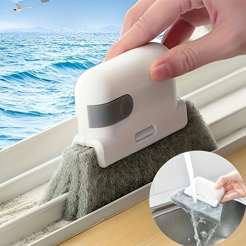 Bàn Chải Làm Sạch Đường Ray Cửa Và Cửa Sổ, Dễ Cầm Nắm, Có Thể Tái Sử Dụng, 1 Cái, Dụng Cụ Làm Sạch Rãnh Bằng Nhựa Bền, Thích Hợp Cho Nhà Bếp, Phòng Tắm Và Phòng Khách Lý Tưởng Cho Khoảng Cách Và Khung Nhỏ Không Cần Điện 0