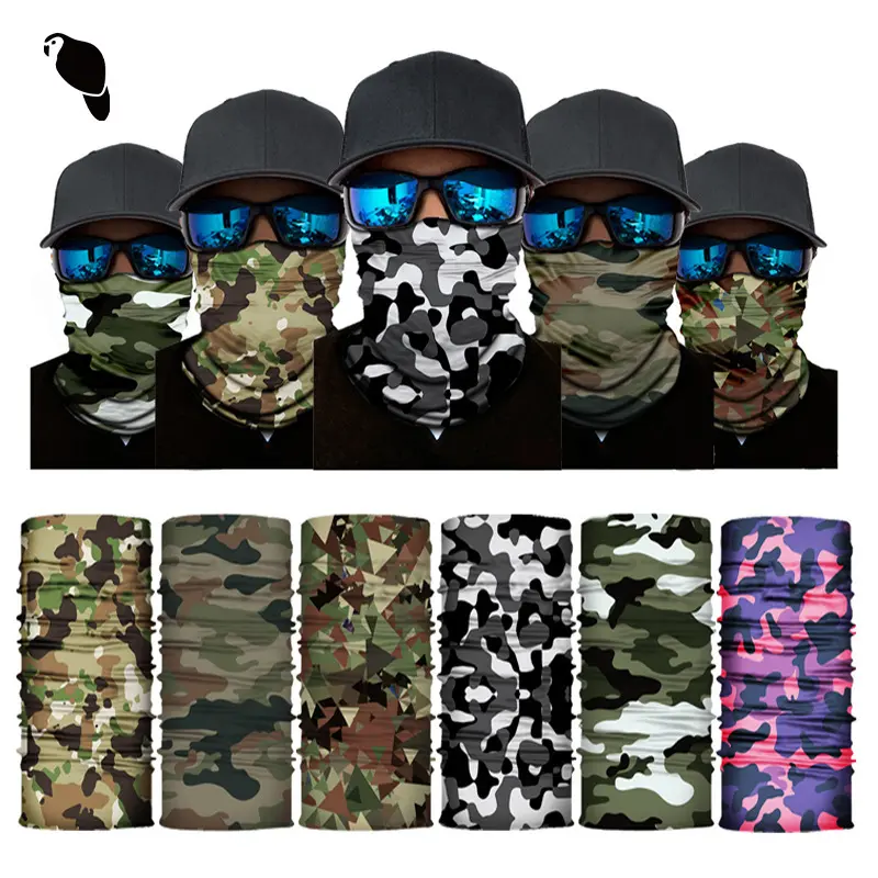 Summer Travel Essential Xunhui Camouflage Series Magic Headscarf Breathable Seamless Outdoor Versatile Face Mask Sun Protection Neck Gaiter