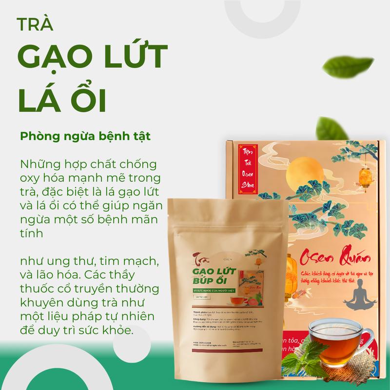 Combo 60 Túi Lọc Lá Ổi Gạo Lứt 5 Vị Thảo Mộc [ Lá Ổi - Gạo Lứt - Giào Cổ Làm - Hoa Nhài - Cỏ Ngọt ] 2