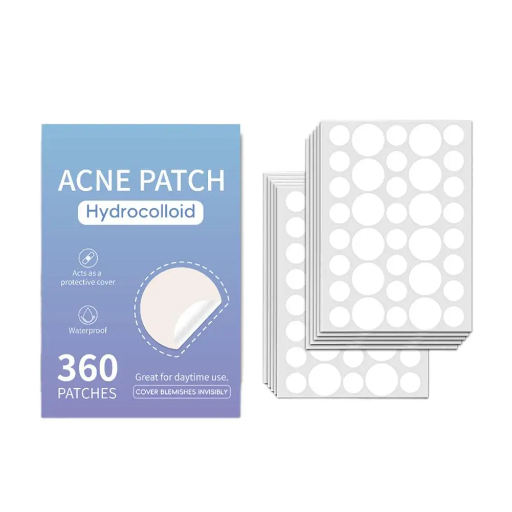Bộ Miếng Dán Mụn, 360pcs / 200pcs, Hydrocolloid, Nhẹ Nhàng, Không Gây Kích Ứng, Thích Hợp Cho Mụn Trứng Cá Và Mụn Nhọt