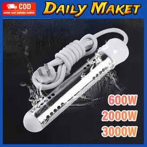 Water Heater Listrik Portable Alat Pemanas Air Aquarium Bak Mandi 600 / 2000 / 3000 Watt