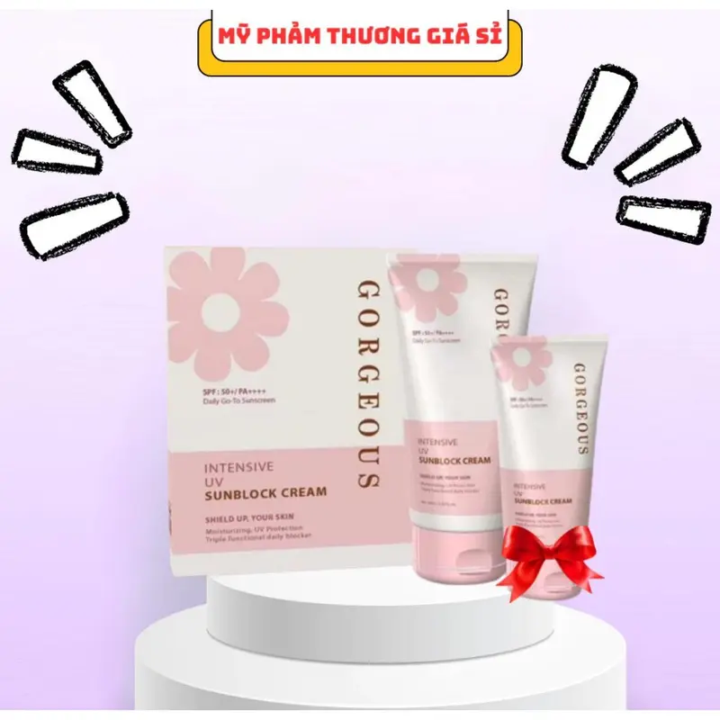 Mua 1 tặng 1_Kem Chống Nắng Múi Xù Chính Hãng GORGEOUS Phiên Bản Mới Chống Nắng Nâng Tone Skincare Nữ 2