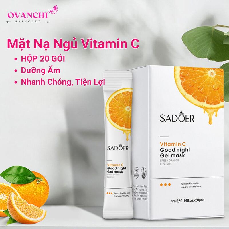Mặt nạ ngủ dưỡng ẩm làm trắng 20 gói Sadoer Mặt nạ dưỡng ẩm Sa302 Skincare Mask Làm Đẹp Da Dưỡng Ẩm Da Dưỡng Da Mặt Nữ Đắp Mặt