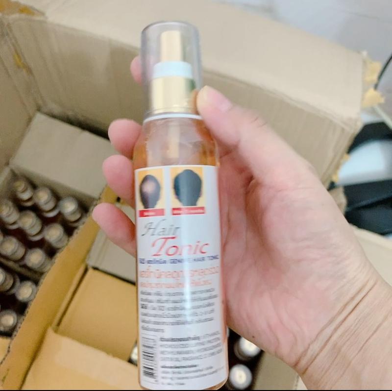 Combo mọc tóc Hair tonic, giảm gãy rụng tóc và lăn mọc mi, mày của Thái Lan xịt kích mọc tóc duong toc 2
