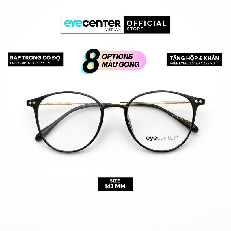   B54  Gọng kính cận nam nữ chính hãng EYECENTER B54 nhựa dẻo phối kim loại chống gãy nhập khẩu by Eye Center Vietnam 