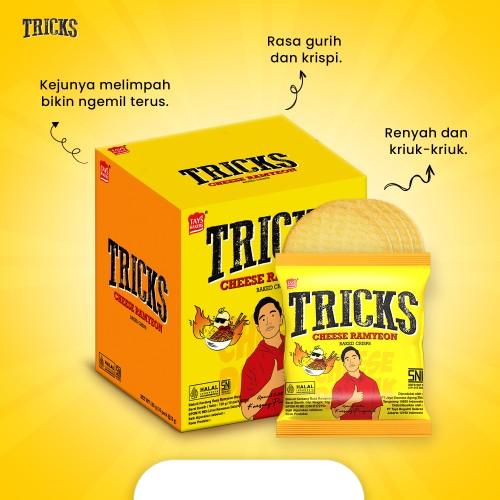 TRICKS Biskuit Kentang Potato Baked Chips 10 x 20gr Tricks Original Tricks Cheese Ramyeon Tricks Rendang Tricks Asian Bbq Tricks Kimchi Tricks Bulgogi 6