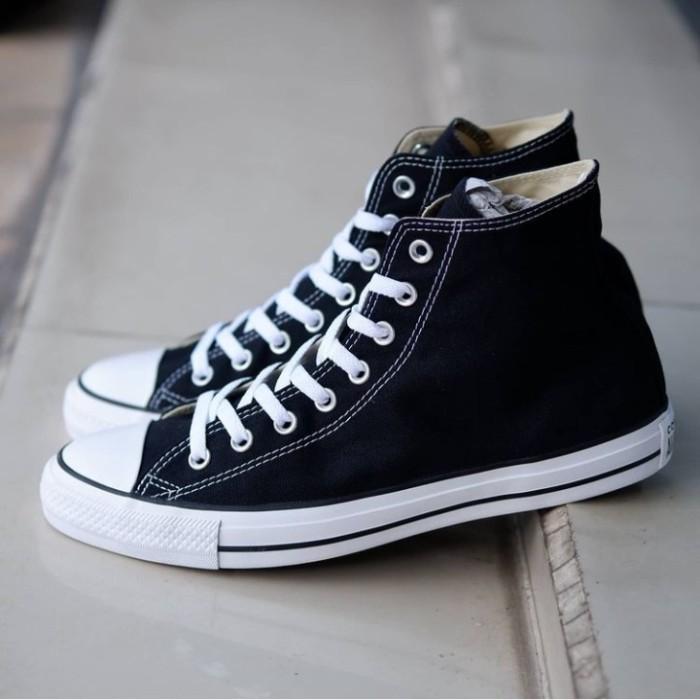 OBRAL KILAT!! Size 31-43 Terbaru Sepatu All Star Sneakers Pria Wanita Hitam Tinggi Boot High Free Box Bayar Ditempat Sepatu Sekolah Casual Karet Shoes 3