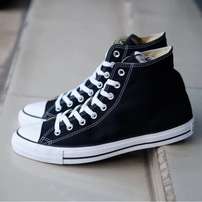 OBRAL KILAT!! Size 31-43 Terbaru Sepatu All Star Sneakers Pria Wanita Hitam Tinggi Boot High Free Box Bayar Ditempat Sepatu Sekolah Casual Karet Shoes 3