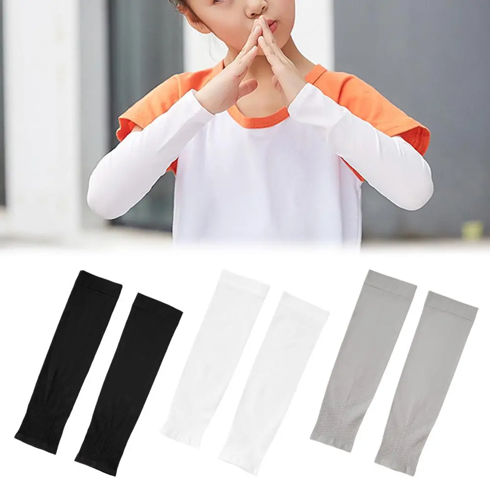 1 Pair Kids Handsock Ice Sleeves UV Protect Cooling Hand Socks For Kids Boys Girls Summer Cool