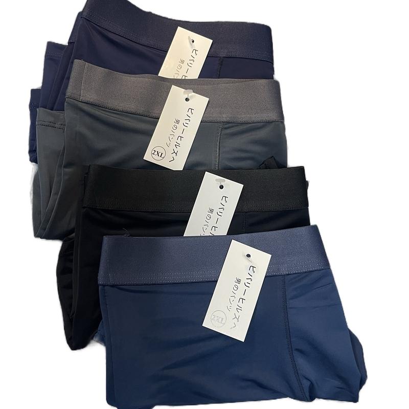 Quần sịp đùi cao cấp lụa băng, quần boxer nam cạp trơn chất liệu lụa băng mát mịn, co dãn đa chiều, mặc thư giãn thoải mái 2