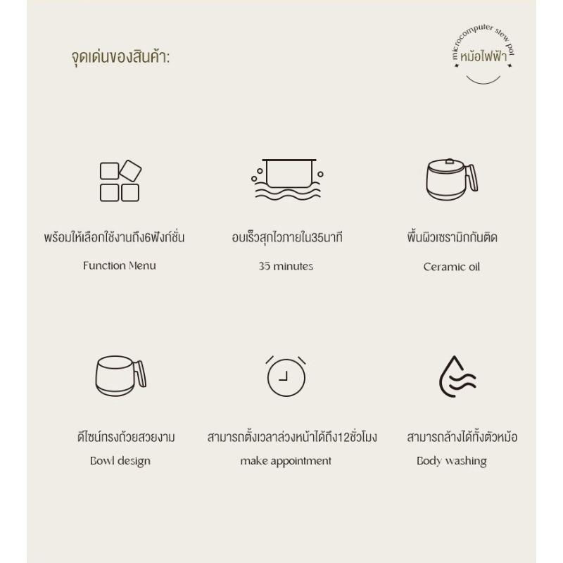 Product Introduction of CAMEL หม้อไฟฟ้ามินิ 1.5L หุงข้าว อุ่น ตุ๋น ต้ม ผัด ไม่ติดหม้อ หม้อไฟฟ้ามินิหม้อต้ม 600W คําแนะนําการขายที่ร้อนแรงในเดือนนี้ 29