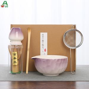 ชุด 5 ชิ้น ไล่ระดับสีชมพู มัทฉะ AiyoCha น่ารักสุดๆ ชุดชงมัทฉะ, ชามพวยกา + เครื่องตีมัทฉะ 100 ชิ้น, เหมาะสำหรับสาวกาแฟ, ของขวัญวันเกิด, อุปกรณ์ชงมัทฉะระดับพรีเมียม, โฟมสลวย, เทง่าย, มาพร้อมชุดเครื่องมือสุดเท่ matcha  set  kit