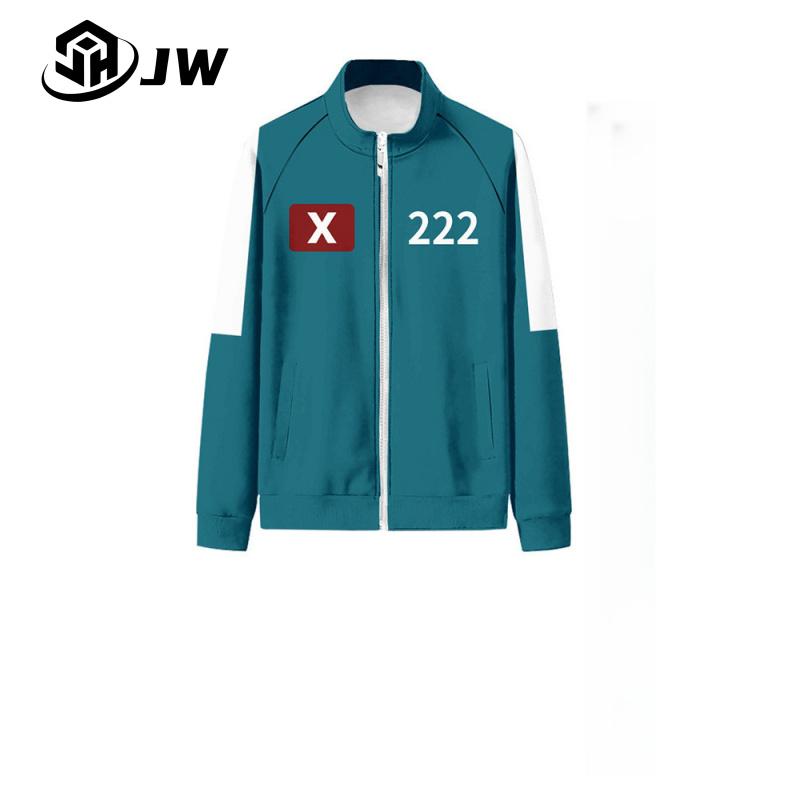 Product Introduction of [ Free Customization Name and Number ] 2025 New Clothing 2-piece Set Squid Game Season 2 Zipper Hoodie Coat Pants Long Sports Pants 2