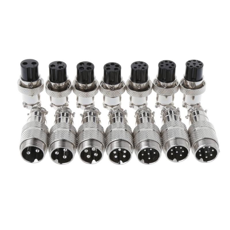 z - Đầu nối nam hàng không Gx16, phích cắm nữ, 2/3/4/5/6/7/ 8 chân 8