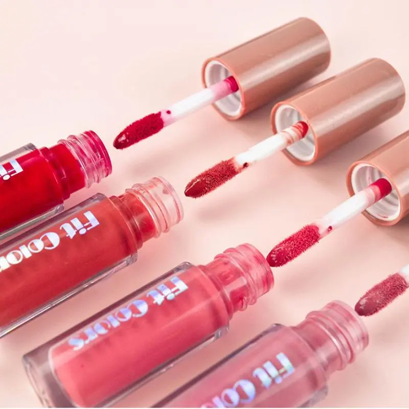 Long Lasting Liquid Lipstick, 4 Counts/set Velvet Matt Finish Liquid Lip Gloss, Non-sticky and Gentle Texture Juicy Lip Gloss 4