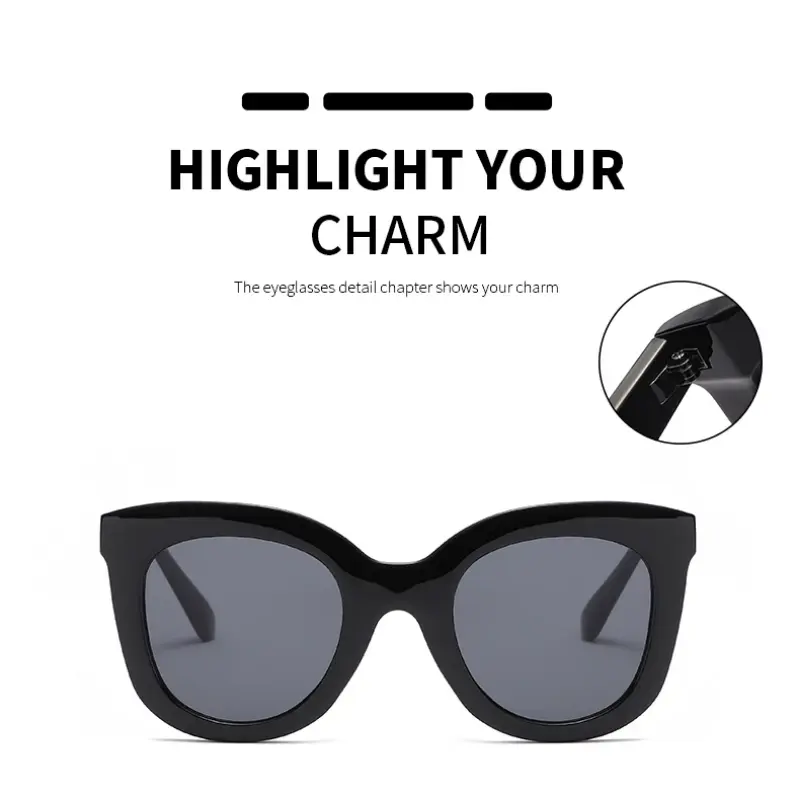 Product Introduction of 1/4set Vintage Women Cat Eye Sunglasses Luxury Brand Designer Trendy Sun Glasses Female Eyeglasses For Female Gafas De Sol UV400 1