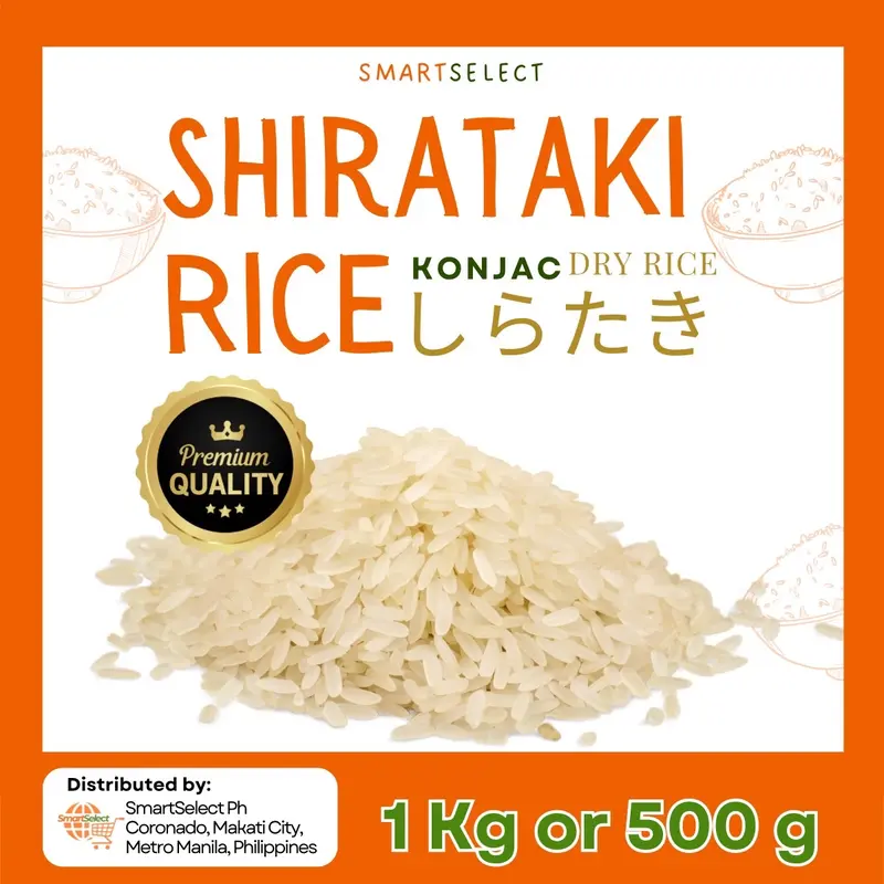 Shirataki Rice by Smartselect (Dry Konjac Rice) 1 KILO OR 500gram ...