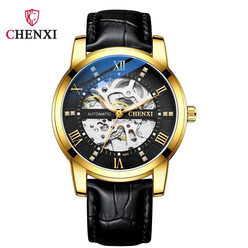 Đồng Hồ Cơ Nam Đồng Hồ Chenxi Cọc giờ la mã CX-8802 Watch Đeo Tay