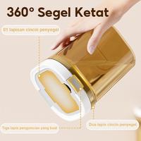 Gambar LuvHome BPA Free Tempat Susu Bubuk Bayi Wadah Susu Toples Makanan Vacuum Sealed Box Kotak Penyimpanan Makanan - Coklat A 800ML=300g dari LuvhomeMall Kota Tangerang 5 Tokopedia