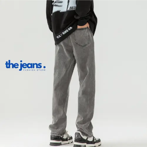 [Deal Mở Bán] Quần Jean Nam Baggy Ống Suông Chất Vải Dày Dặn 3 Màu T1 The Jeans - Thời trang nam - Chất liệu cotton Menswear Pants Có Túi 3