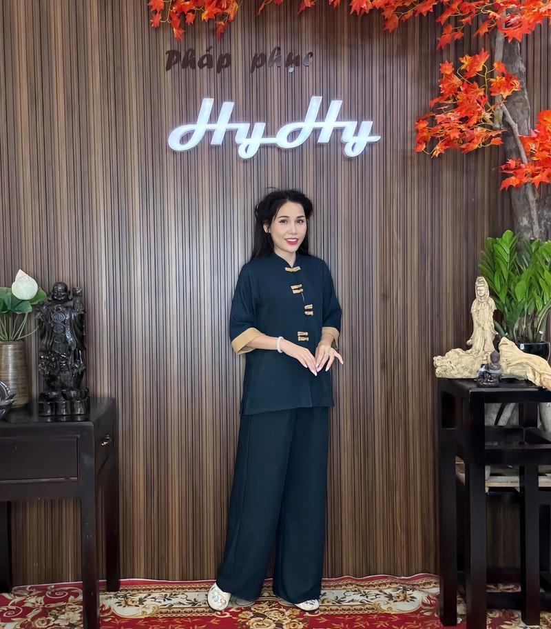 Product Introduction of Hiểu Tâm - Bộ Pháp Phục Lễ Chùa Nữ BigSize Tay Lỡ Phối Màu Trẻ Trung-HyHy 6