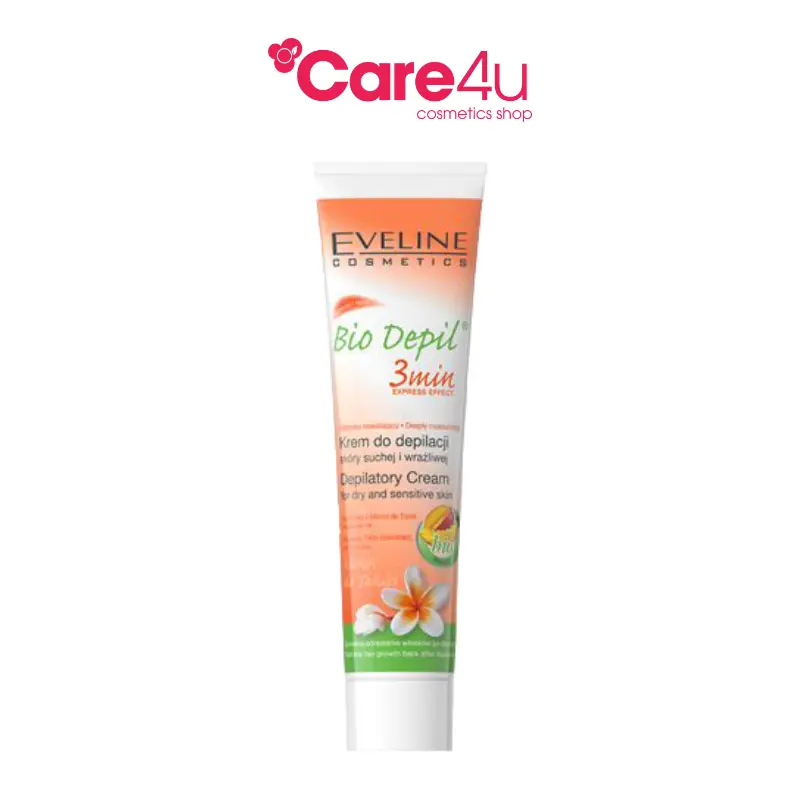 Kem Tẩy Lông Eveline Bio Depil 3 Vùng Hương Xoài, Dịu Nhẹ Cho Da 125ml