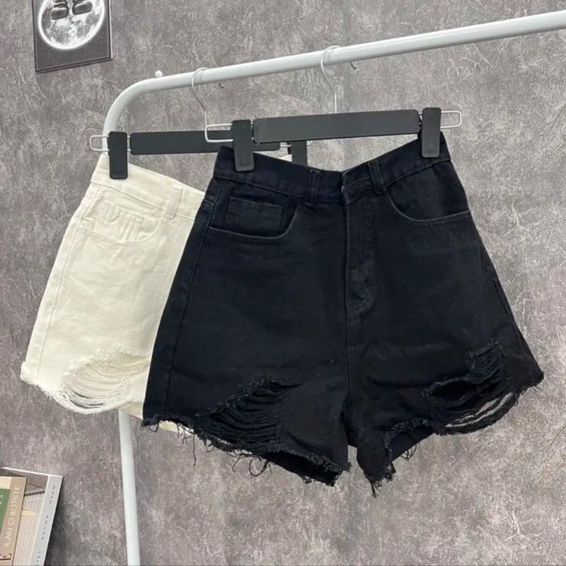 Quần short jean nữ cạp cao nhiều mẫu chất bò bền đẹp Pants Có Túi Denim