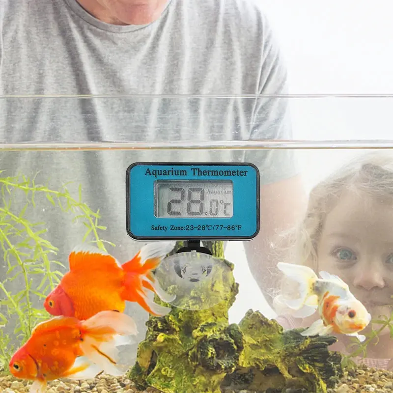 Waterproof (-50 ~ + 70) LCD aquarium digital thermometer, aquarium fish tank, submersible water temperature control meter