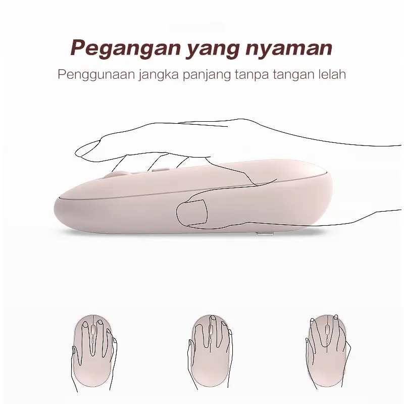 Wireless Optical Mouse Dan Minimalism - MSE6 2
