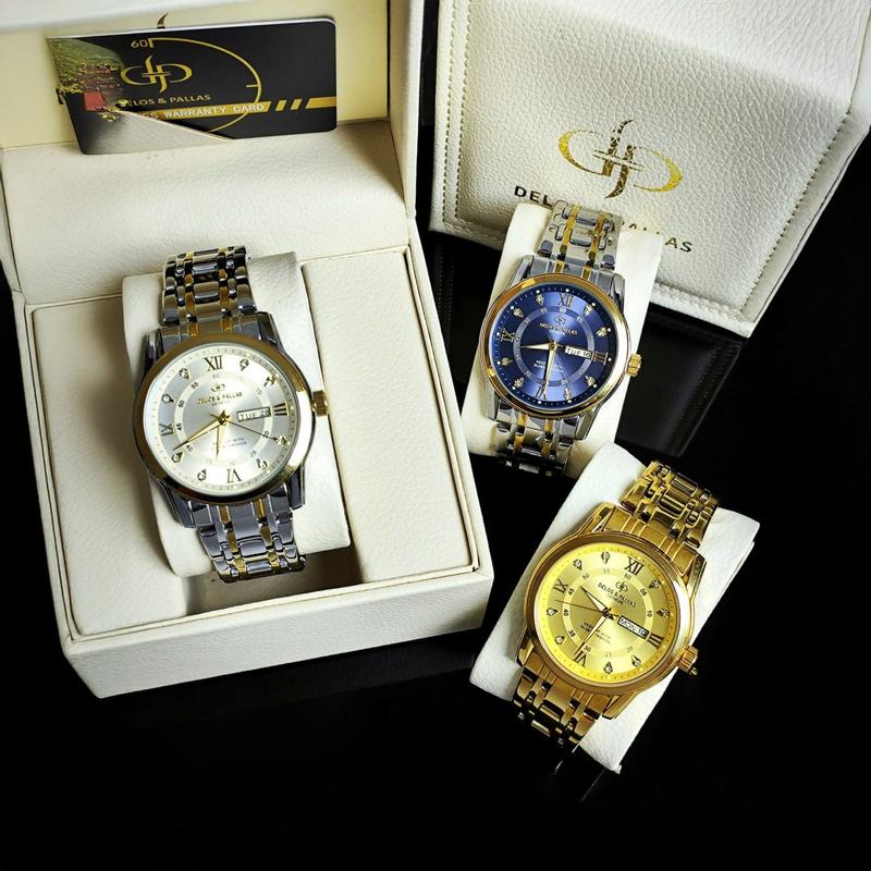 Đồng hồ Nam【DELOS&PALLAS】No.0055 quartz tự động dây thép không gỉ