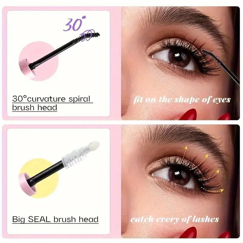 Waterproof Eyelash Glue (3 Counts), 2 in 1 Long-lasting Lash Bond & Seal Glue, Sweat-proof Eyelash Extension Lash Glue for Cluster Lashes 5