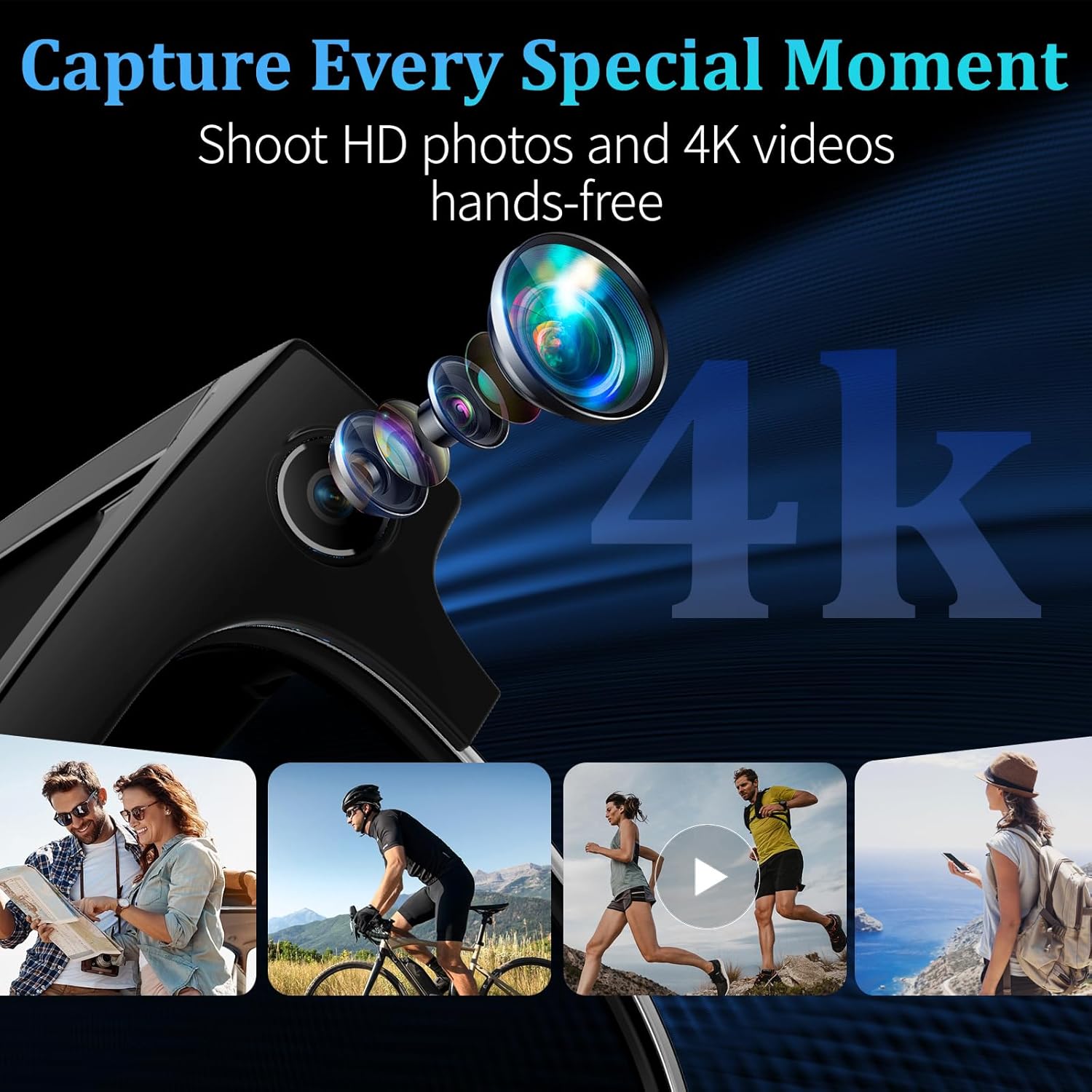 2026New 800W Pixel Camera Smart Glasses Men Video Recording AI Photo Recognition Bluetooth Call Voice Translation Sunglasses Man - Image 2