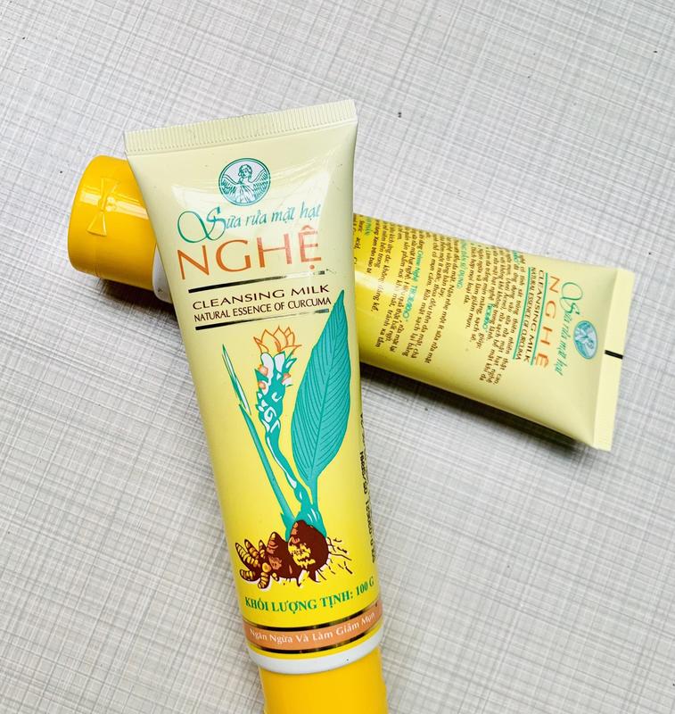 nghệ lá Sữa Rửa Mặt Hạt Nghệ Thorakao 100g