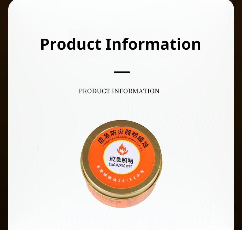 Product Introduction of เทียนฉุกเฉิน ใช้ในครัวเรือนและกลางแจ้ง ไฟดับ ไฟฉุกเฉิน กันลม เหมาะสำหรับใช้ในร่มและกลางแจ้ง 9