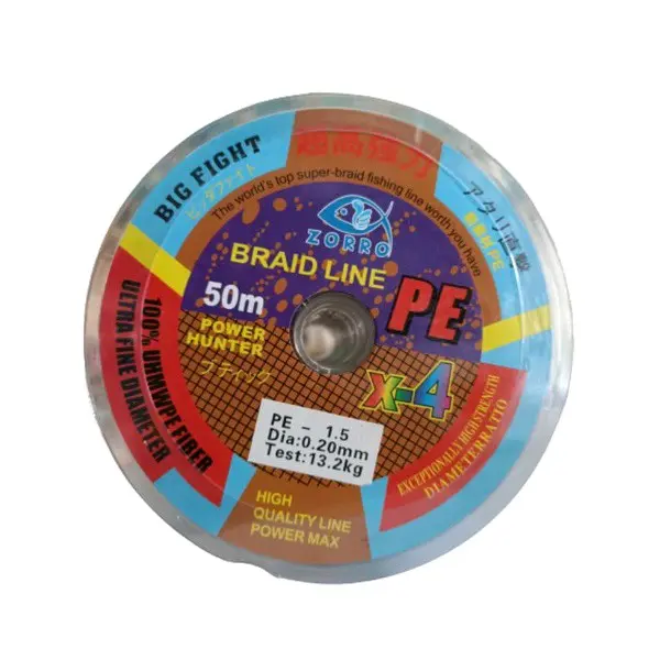 Senar pancing pe x4 50m zorro casting