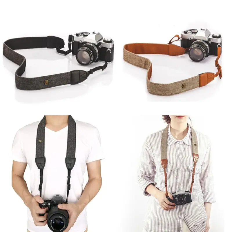 Dây Đeo Máy Ảnh Bằng Da Bông, Phong Cách Cổ Điển Có Thể Điều Chỉnh, Cho Máy Ảnh SLR Và DSLR, Thắt Lưng Cổ Vai, Thích Hợp Cho Sony, Nikon Và Canon, Thắt Lưng Máy Ảnh, Phụ Kiện Máy Ảnh 0
