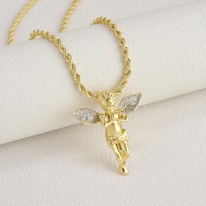 Kalung Loket Malaikat, Reka Bentuk Klasik, Untuk Semua Orang, Bergaya, Sesuai untuk Fotografi Jalanan, Rekaan Eksklusif  Jewelry Necklaces baddies  chain