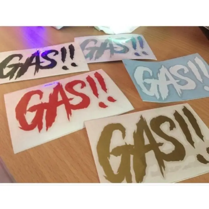 Stiker Gas Motor Hologram stiker helm stiker nama