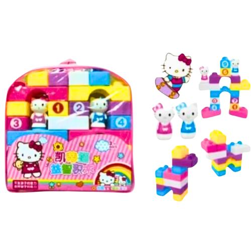 Product Introduction of Đồ chơi Xếp Hình Mèo kitty, Cảnh sát, Cứu hỏa, Công trình, Giao thông Bằng nhựa nhiều màu sắc Cho Bé 4