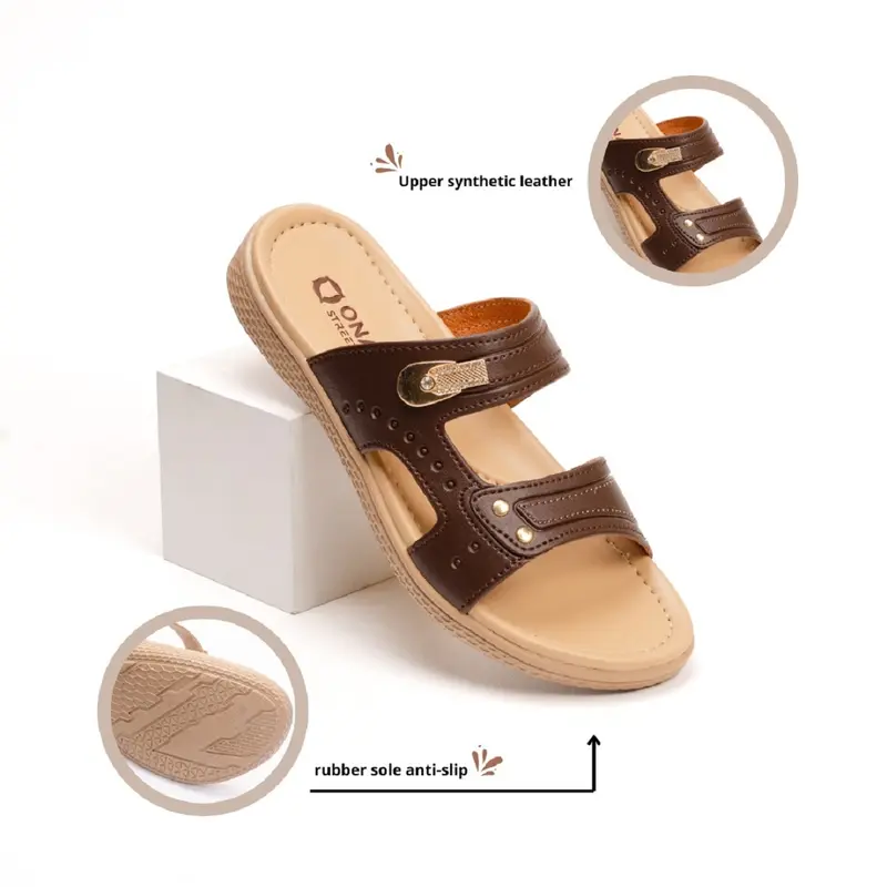 Sandal Selop Wanita Non Slip Sendal Slop Cewek Kode W-5 Karet sendal  murah 1