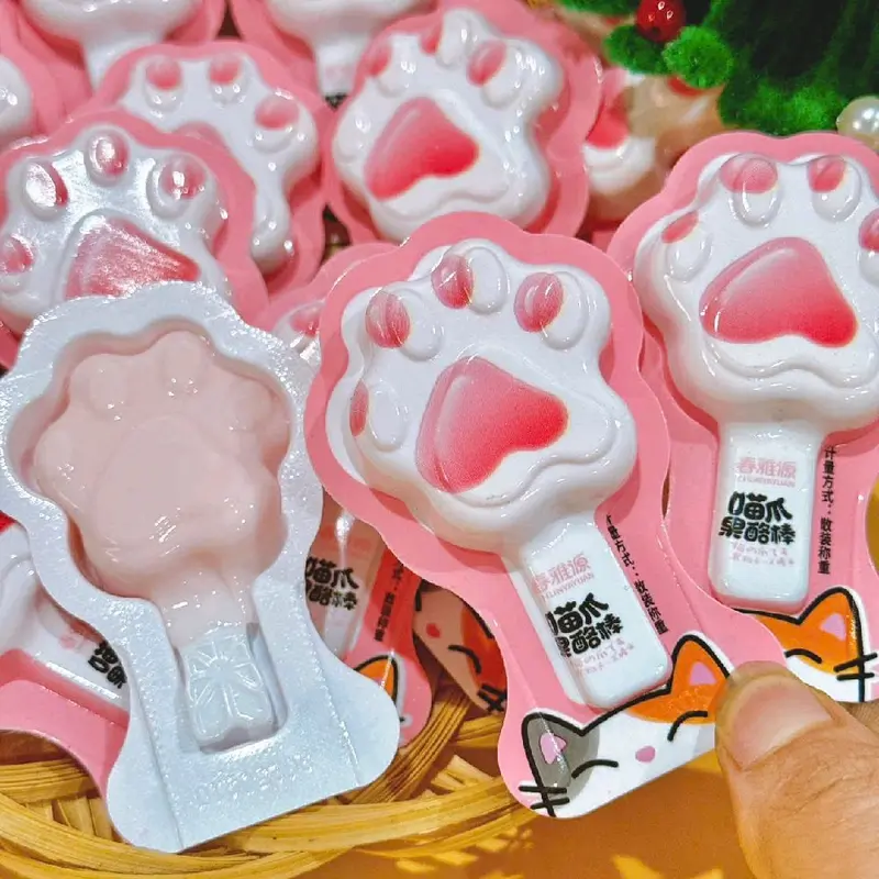 [mix 20 vị 8 hình] 1 kg thạch hình chân mèo,hình hoa quả,hình trái cây thơm ngon đủ vị thạch  que  kem  hương  trái  cây 8