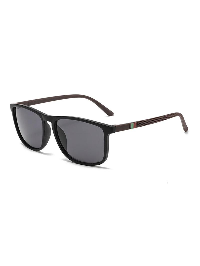 Product Introduction of Unisex Simple Style Square Frame Sunglasses, Trendy Casual Sunglasses for Everyday Use, Fashion Accessories for Outdoor Activities 4