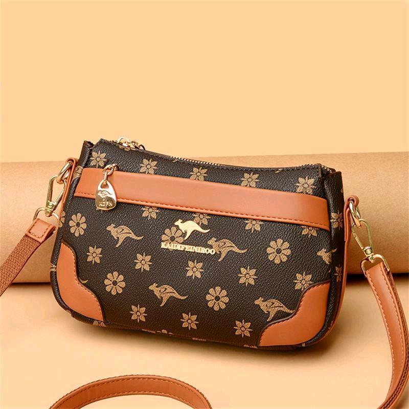 Tas Wanita Antik Kulit PU Simple Tas Wanita Selempang Bahu Desainer Mewah Kualitas Tinggi hitam 3