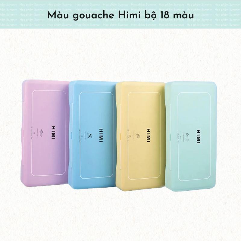 [SUMMER] Màu Gouache HiMi giá tốt - dạng thạch bộ 18 màu