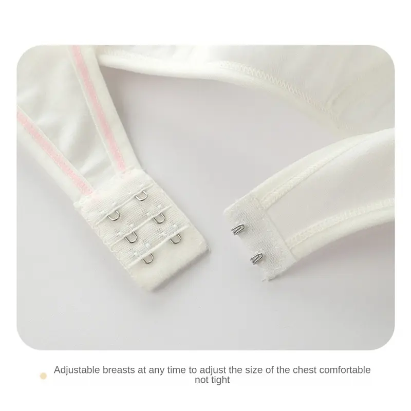 Áo Ngực Cho Nữ, Cotton Nguyên Chất, Thoải Mái, Thích Hợp Cho Thời Kỳ Phát Triển Và Học Sinh Trung Học Cơ Sở Áo Tập Luyện, Cho Bé Gái Vị Thành Niên 2